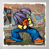 Hip Hop graffiti poster (Voorkant)