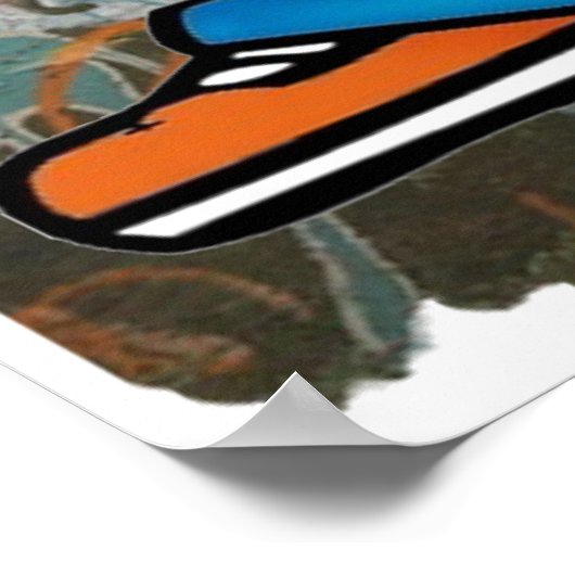 Hip Hop graffiti poster (Hoek)