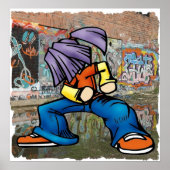 Hip Hop graffiti poster (Voorkant)