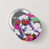 Hip Hop Graffiti Ronde Button 5,7 Cm (Voorkant /achterkant)