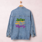 Hip Hop Graffiti Style Old School 90 S Hip Hop Denim Jacket (Hangar)