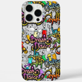 Hip Hop Graffiti-telefoongevallen iPhone 16 Pro Max Hoesje