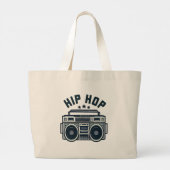Hip hop grote tote bag (Achterkant)