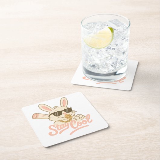  Hip Hop Hare Kartonnen Onderzetters (Insitu)