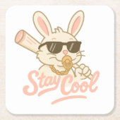  Hip Hop Hare Kartonnen Onderzetters (Voorkant)