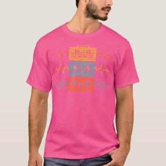 Hip Hop Heartbeat voor 90's Dancing I Love Hip Hop T-shirt