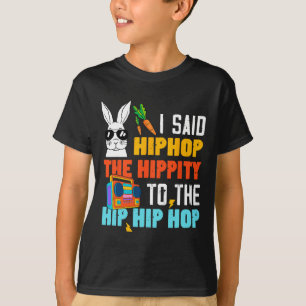 Hip Hop Hippity Funny Paashaas Jongens Meisjes Kin T-shirt