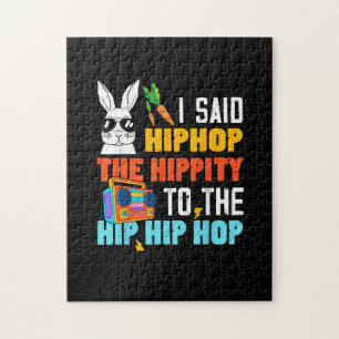 Hip Hop Hippity Grappige Paashaas Jongens Meisjes  Legpuzzel
