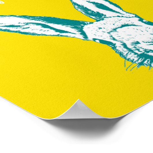 Hip Hop Hippity Hop Rabbit | Poster Art Print 8x10 (Hoek)