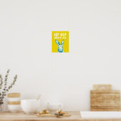 Hip Hop Hippity Hop Rabbit | Poster Art Print 8x10 (Keuken)