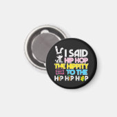 Hip Hop Hippity Paashaas  Magneet (Voorkant / Achterkant)