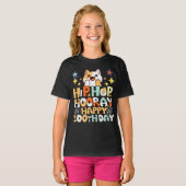 Hip hop hooray 100ste dag van de school T-Shirt (Voorkant volledig)