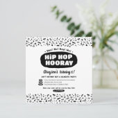 Hip Hop Hooray Birthday, 90 jaar oude school Rap L Kaart (Staand voorkant)