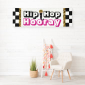 Hip Hop Hooray {Girl} Baby shower Banner (Insitu)