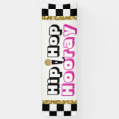 Hip Hop Hooray {Girl} Baby shower Banner (Verticaal)