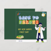 Hip Hop Hooray Happy First Day  Kaart (Voorkant / Achterkant)
