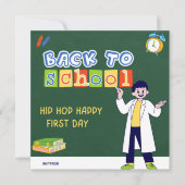 Hip Hop Hooray Happy First Day  Kaart (Voorkant)
