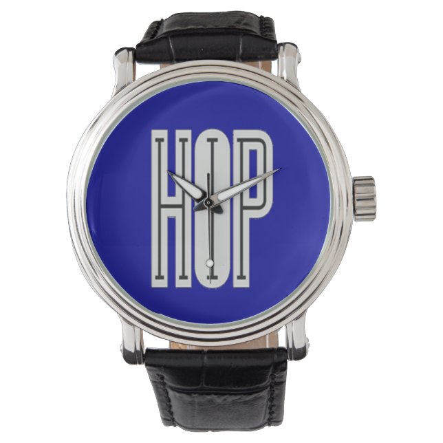 Hip Hop Horloge (blauw) (Voorkant)