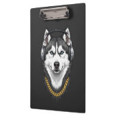 Hip-Hop Husky – Cool Streetwear Dog Klembord (Links)