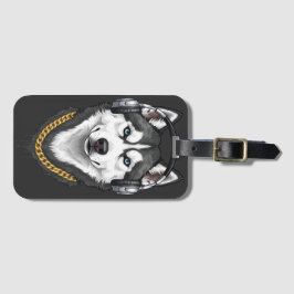 Hip-Hop Husky – Coole Streetwear Hond Bagagelabel