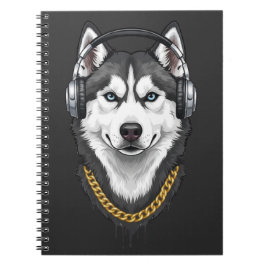 Hip-Hop Husky – Coole Streetwear Hond Notitieboek