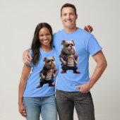 Hip Hop Inspired Cartoon Character in 3d Cute bul  T-shirt (Unisex)