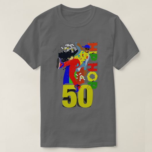 Hip Hop is 50 Breakdancing T-shirt (Design voorkant)