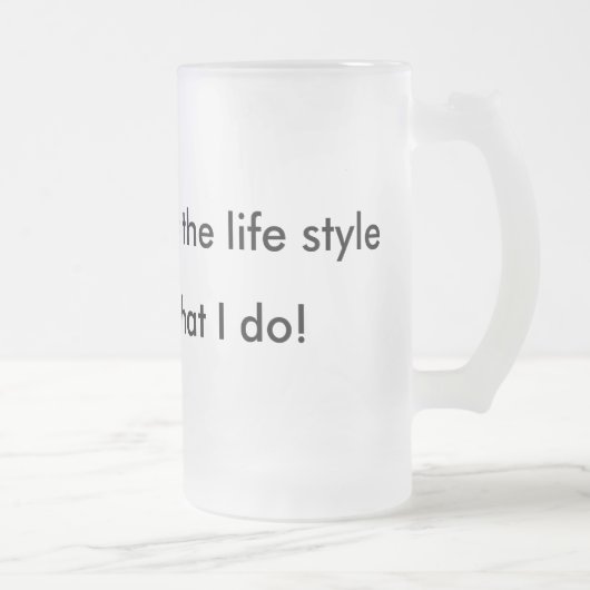 Hip Hop, is de levensstijl, Rap, is wat ik doe! Matglas Bierpul (Rechts)