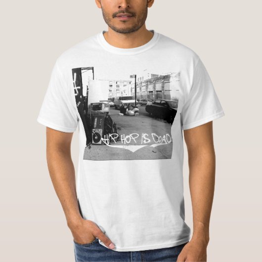 Hip Hop is dood T-shirt (Voorkant)