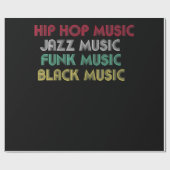 Hip Hop Jazz Funk Black Music - Musical Creative Cadeaupapier (Vlak)