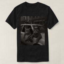 Hip Hop Kat Gang Realistische Kunst, Coole Kat Lie