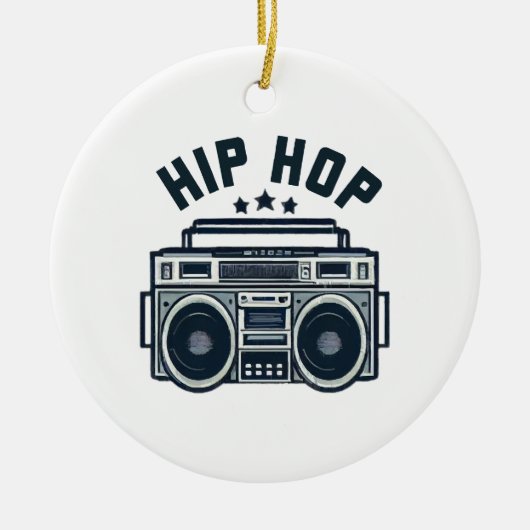 Hip hop keramisch ornament (Voorkant)