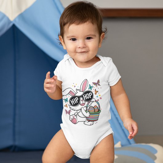 Hip Hop Konijn Baby Romper