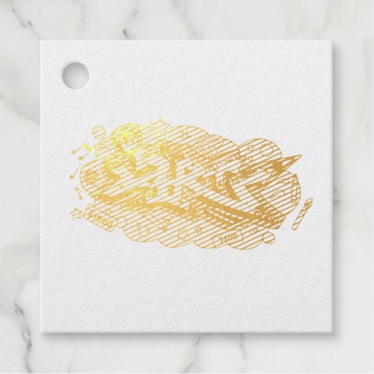 Hip hop kunst graffiti feest confetti bedankjes labels (Voorkant)