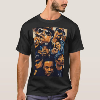 Hip Hop Legt alles samen met klassieke T-Shirt Cop