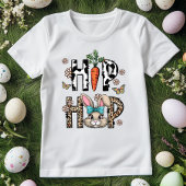Hip Hop Leopard Bunny Pasen T-shirt