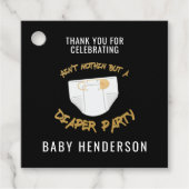 Hip Hop Luier Party Dank je Bedankjes Labels (Voorkant)