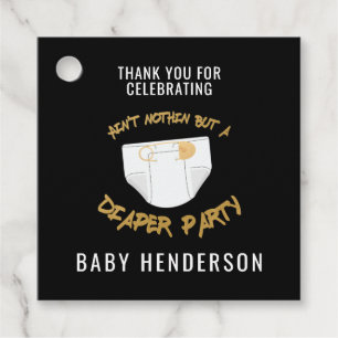 Hip Hop Luierfeest Bedankt Bedankjes Labels