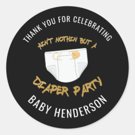 Hip Hop Luierfeest Bedankt Stickers
