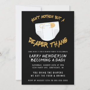 Hip Hop Luierfeest Uitnodiging