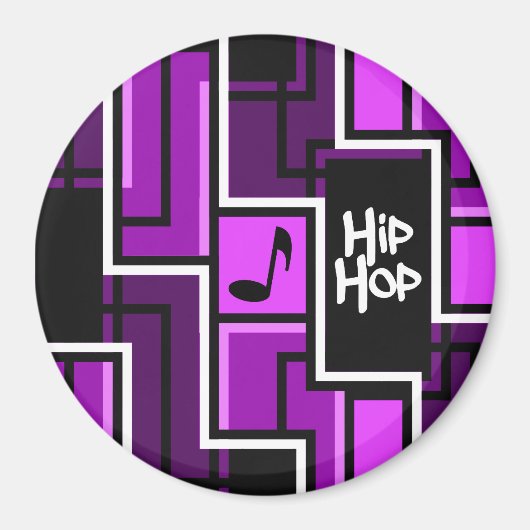 Hip Hop magnet, groot Magneet (Voorkant)