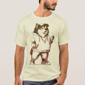 Hip-Hop Malamute Dog Streetwear Design T-shirt (Voorkant)