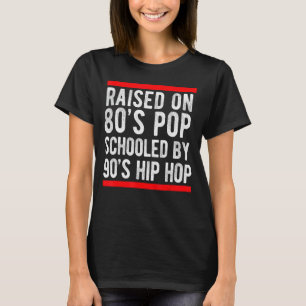Hip Hop Mannen Vrouwen Jongens Oude School 90s Muz T-shirt