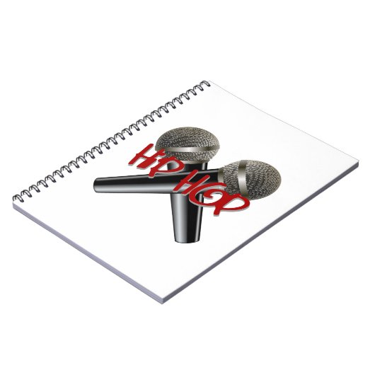 Hip Hop - mc rap dj rap turntable mic graffiti r&b Notitieboek (Linkerzijde)