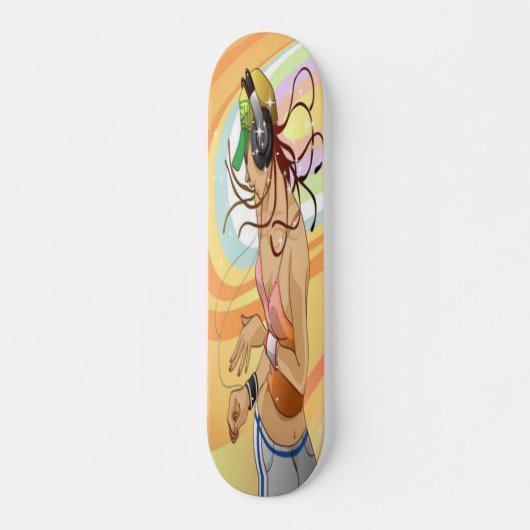 Hip Hop Meisje Skateboard (Voorkant)