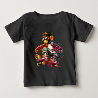 Hip-Hop Monkey on Wheels: Bold Streetwear for Tren