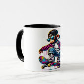 Hip-Hop Monkey on Wheels: Bold Streetwear for Tren Mok (Voorkant links)