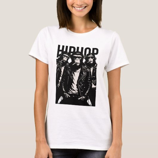 Hip Hop Monkeys Band T-shirt (Voorkant)