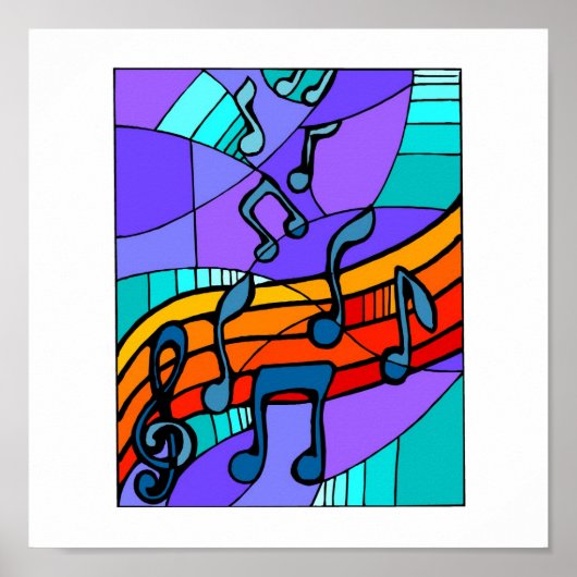 Hip Hop Music-Poster tot 15x15 Poster (Voorkant)