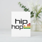 Hip Hop Music with Stereo Equalizer Briefkaart (Staand voorkant)